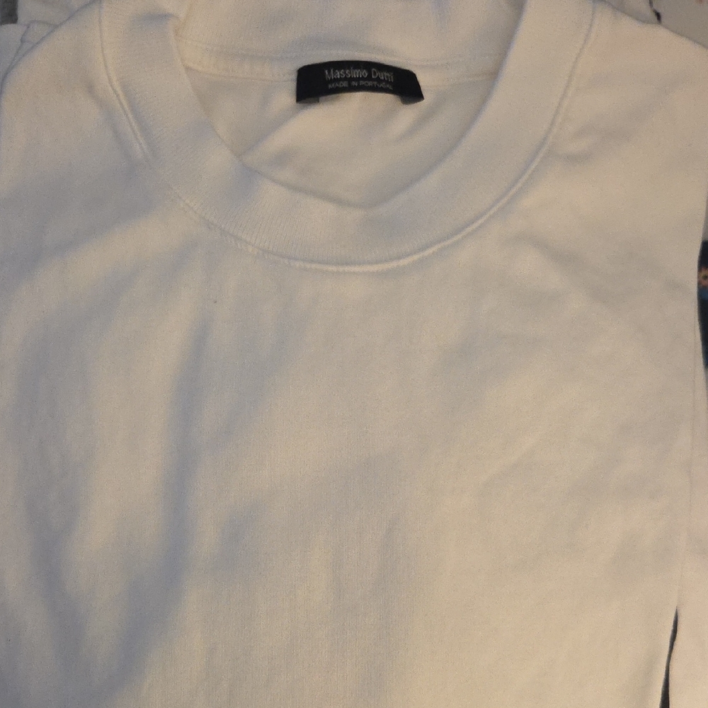 Massimo Dutti Classic White Pullover